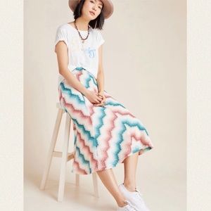 Anthropologie Maeve Maria Chevron Sweater Skirt